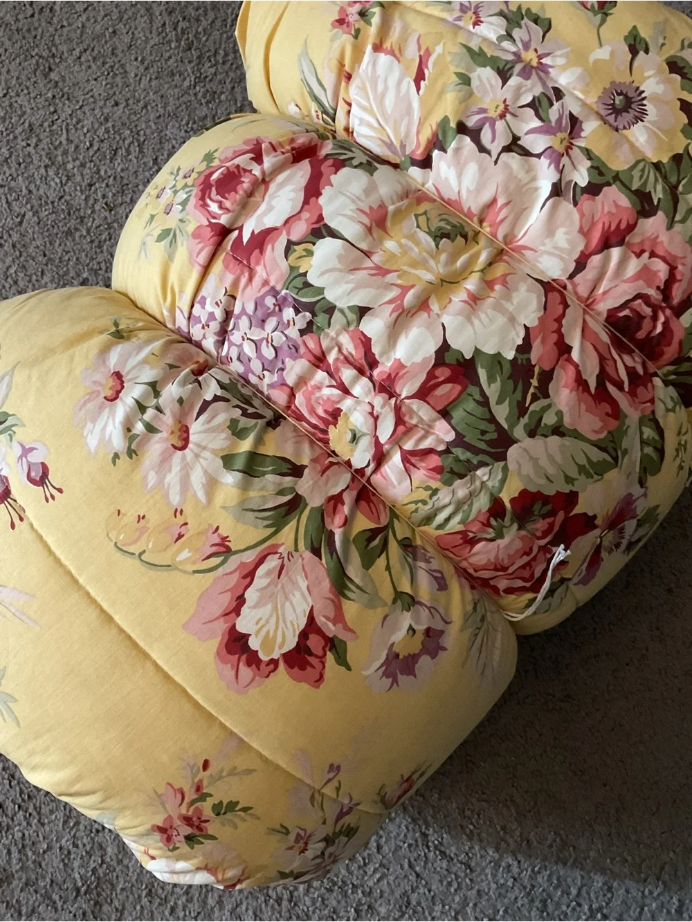 Ralph Lauren Sophie Vintage Yellow Floral Full/Queen Comforter Country Cottage